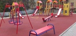 Резиновое покрытие для детских площадок